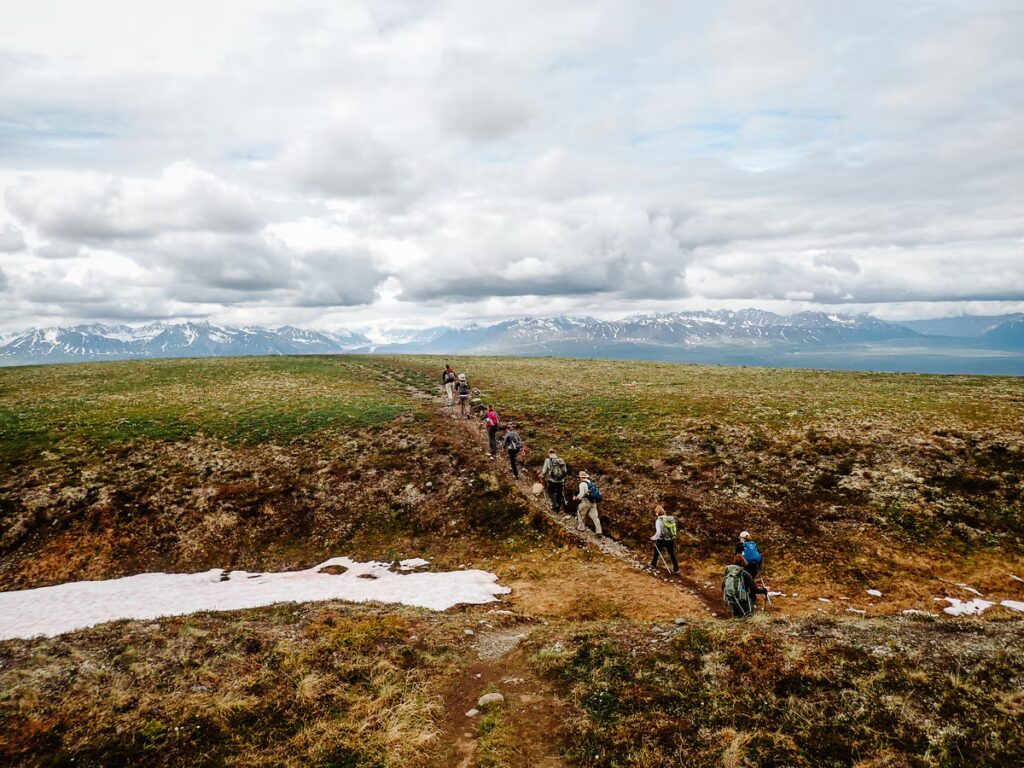 Hiking in Denali National Park, previously part of an REI Adventures trip